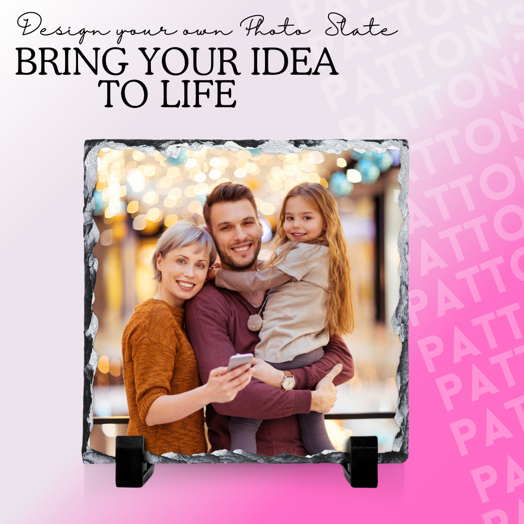 Design your own Photo slate | Personalised Slate | Custom Photo slate