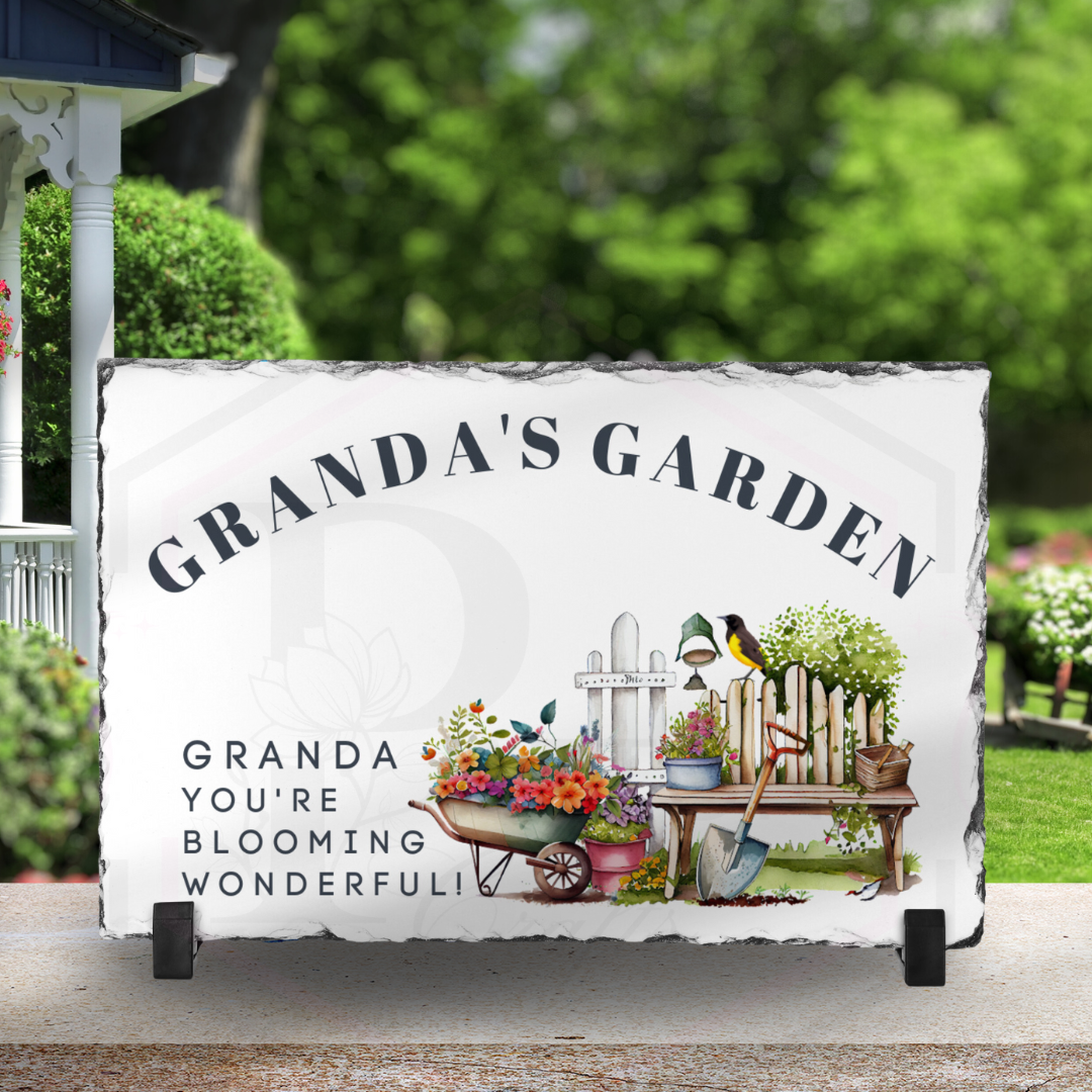 Garden decoration | Garden slate | Personalised garden decor