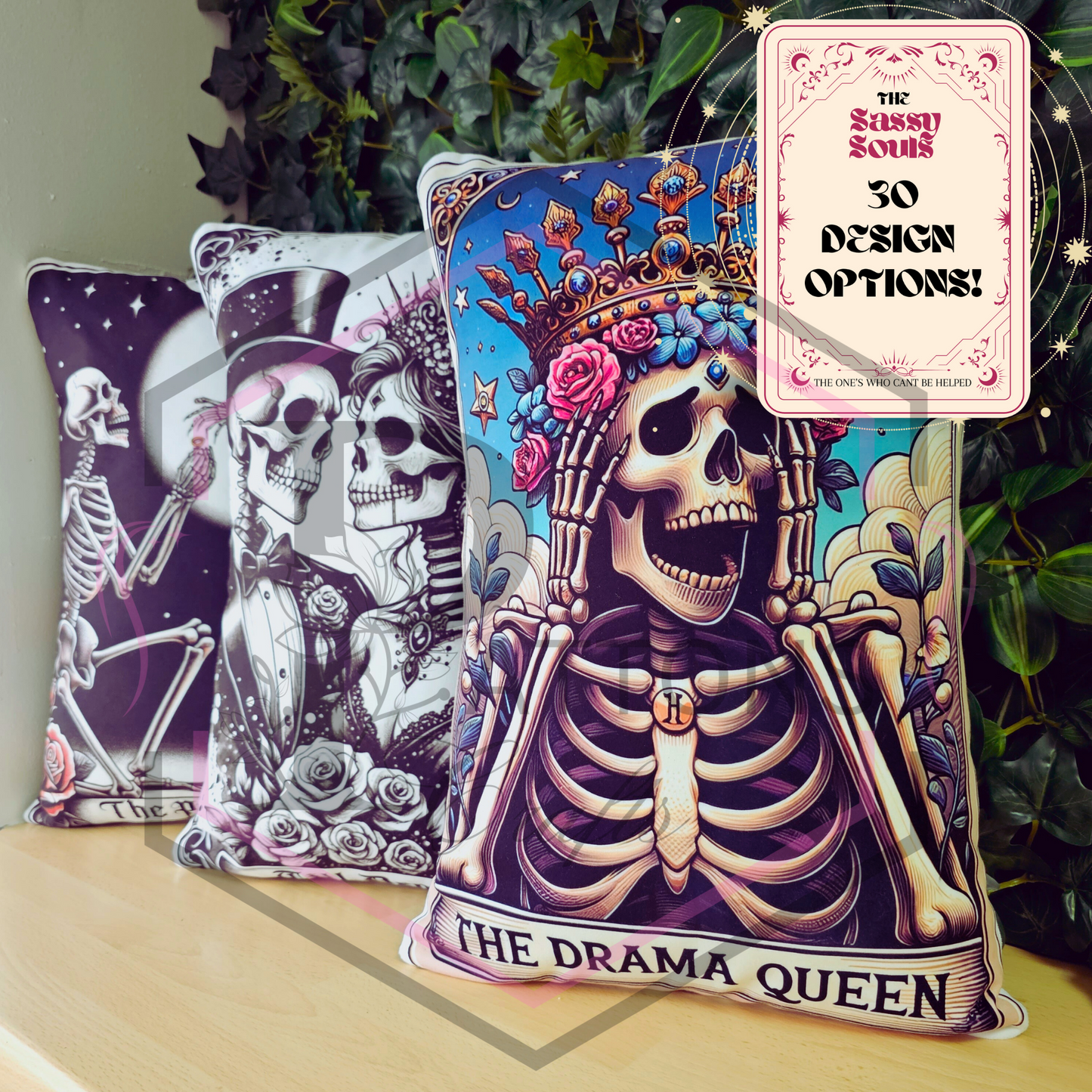 *NEW LARGE* Tarot Cushion | Sassy Souls Tarot Cushion