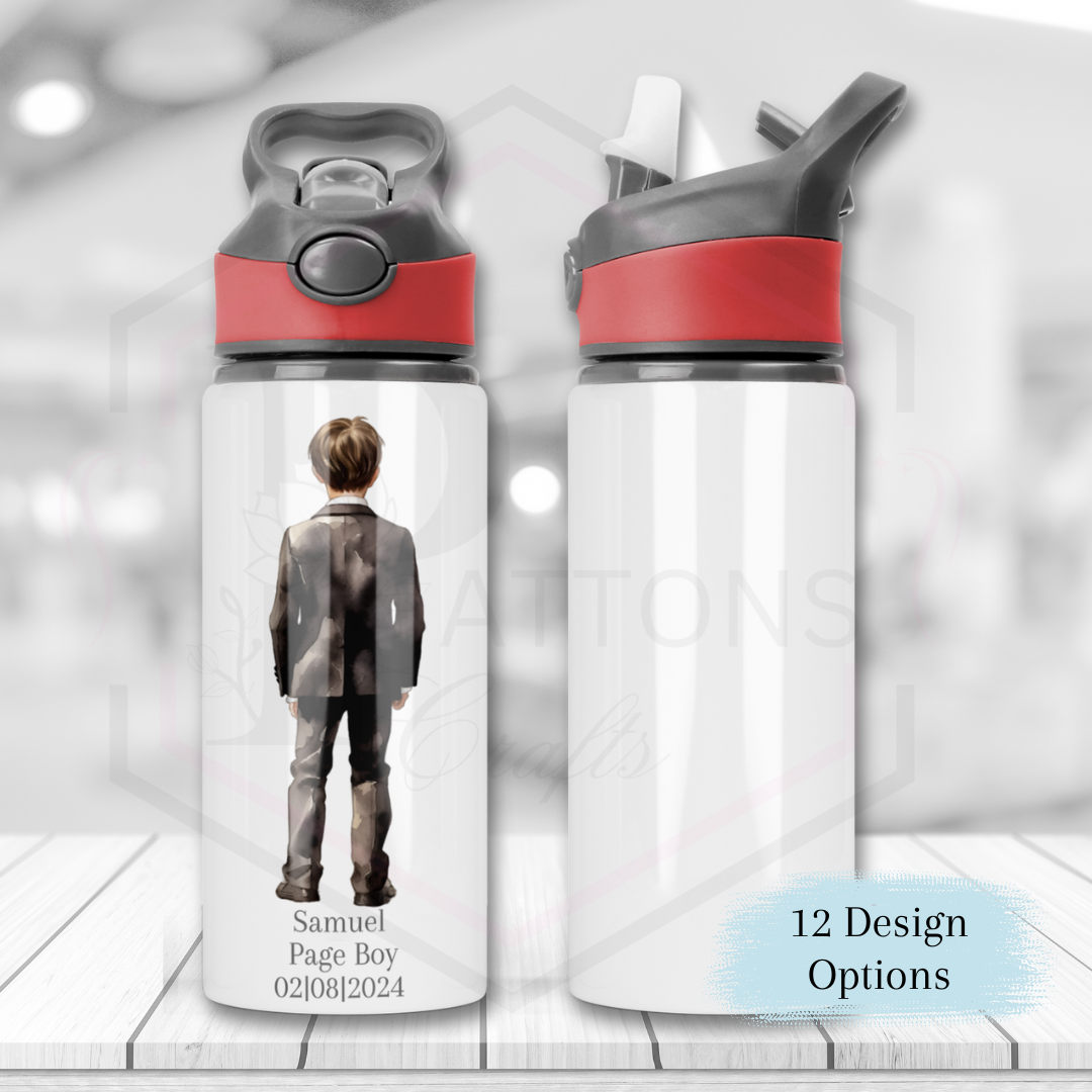 Personalised Page boy water bottle | Page boy gift