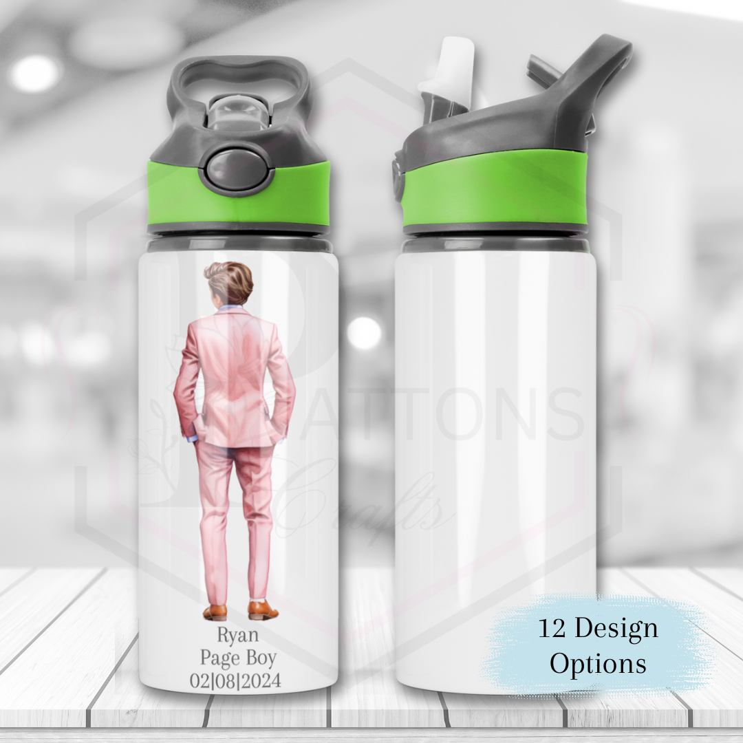 Personalised Page boy water bottle | Page boy gift