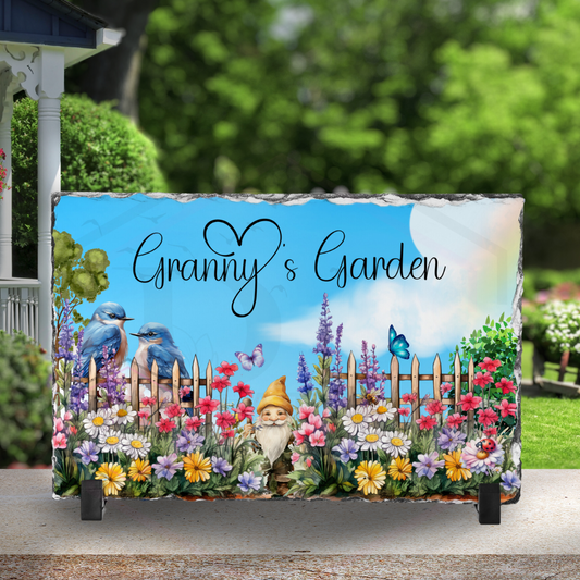 Granny's Garden | Garden ornaments | Personalised Garden slate