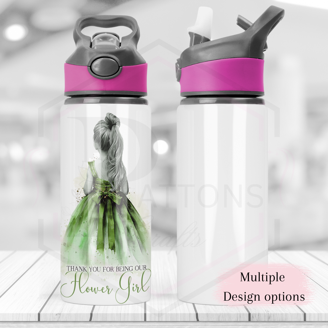 Personalised Flower Girl Water Bottle | Flower Girl Gift | Multiple Options