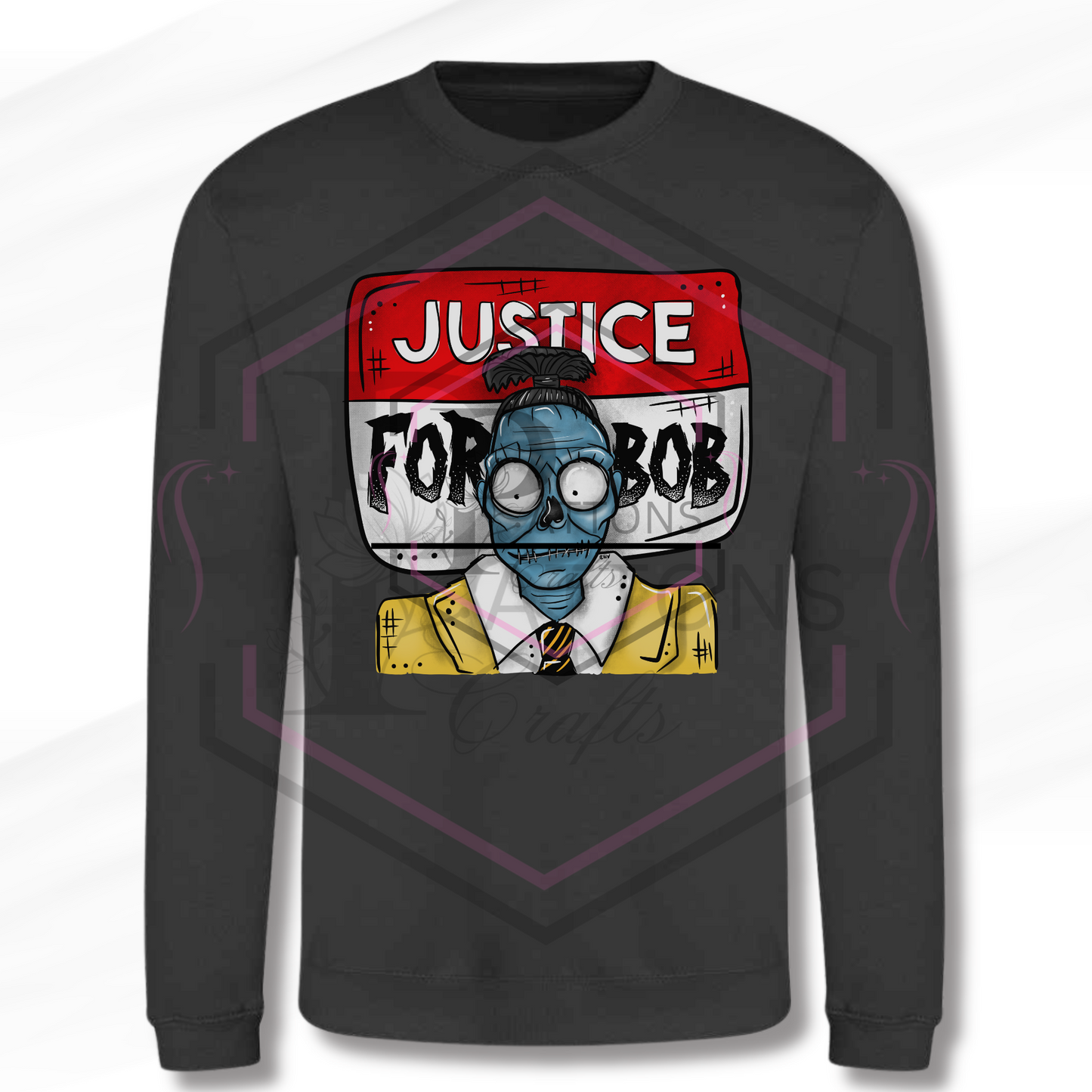 Sweatshirt | Justice for Bob | Grey Sweatshirt