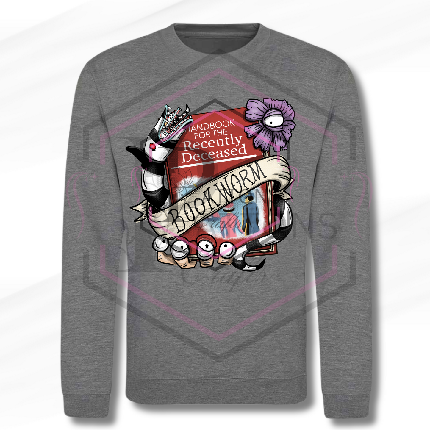 Sweatshirt | Bookworm | Grey Sweatshirt