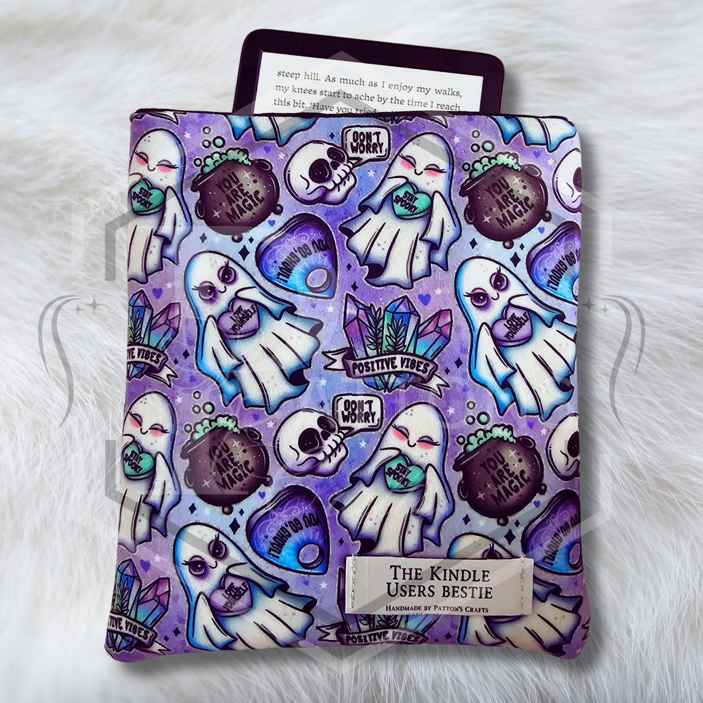 Kindle Sleeve | Fabric Kindle Cover | E-Reader Protective Pouch | Stay Spooky