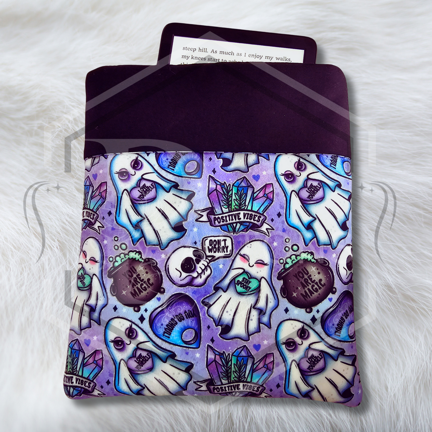 Kindle Sleeve | Fabric Kindle Cover | E-Reader Protective Pouch | Stay Spooky