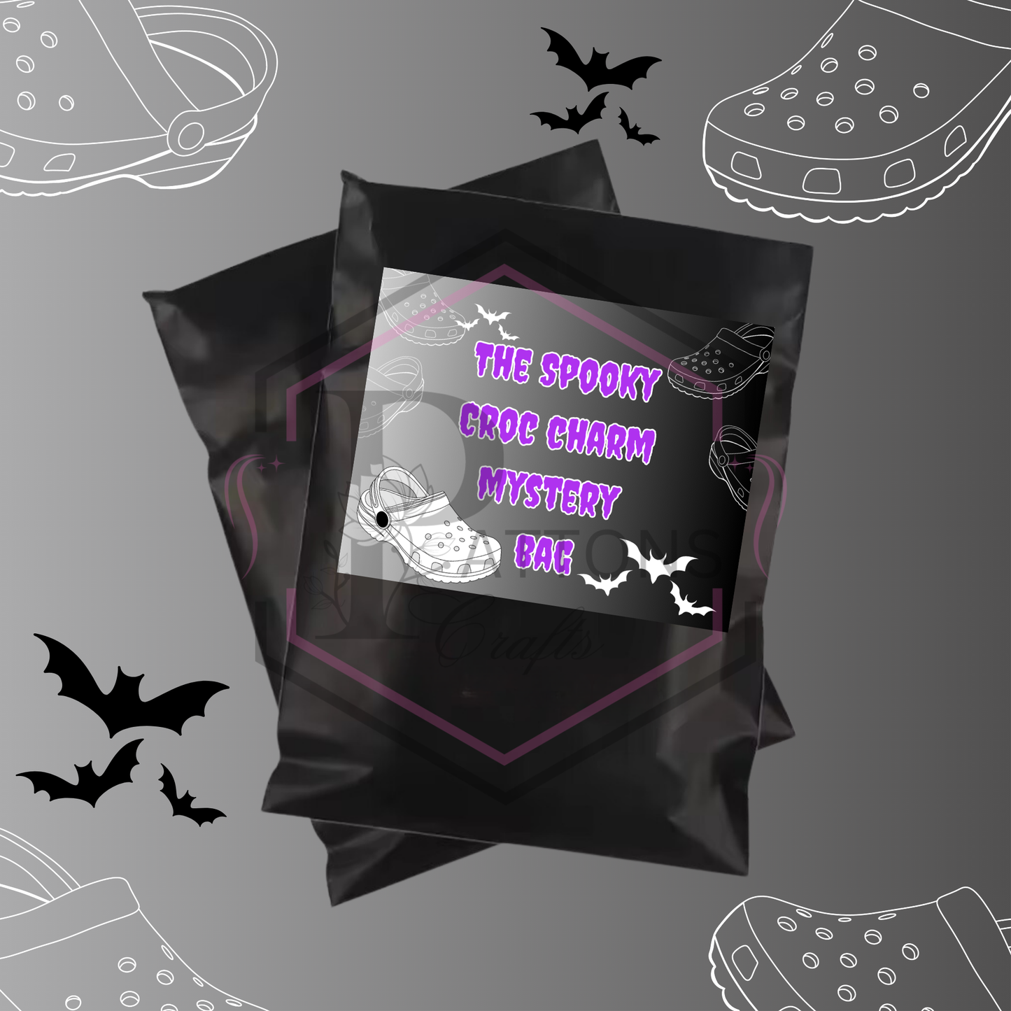 The Spooky Croc Charm Mystery bag | x5 mystery Charms