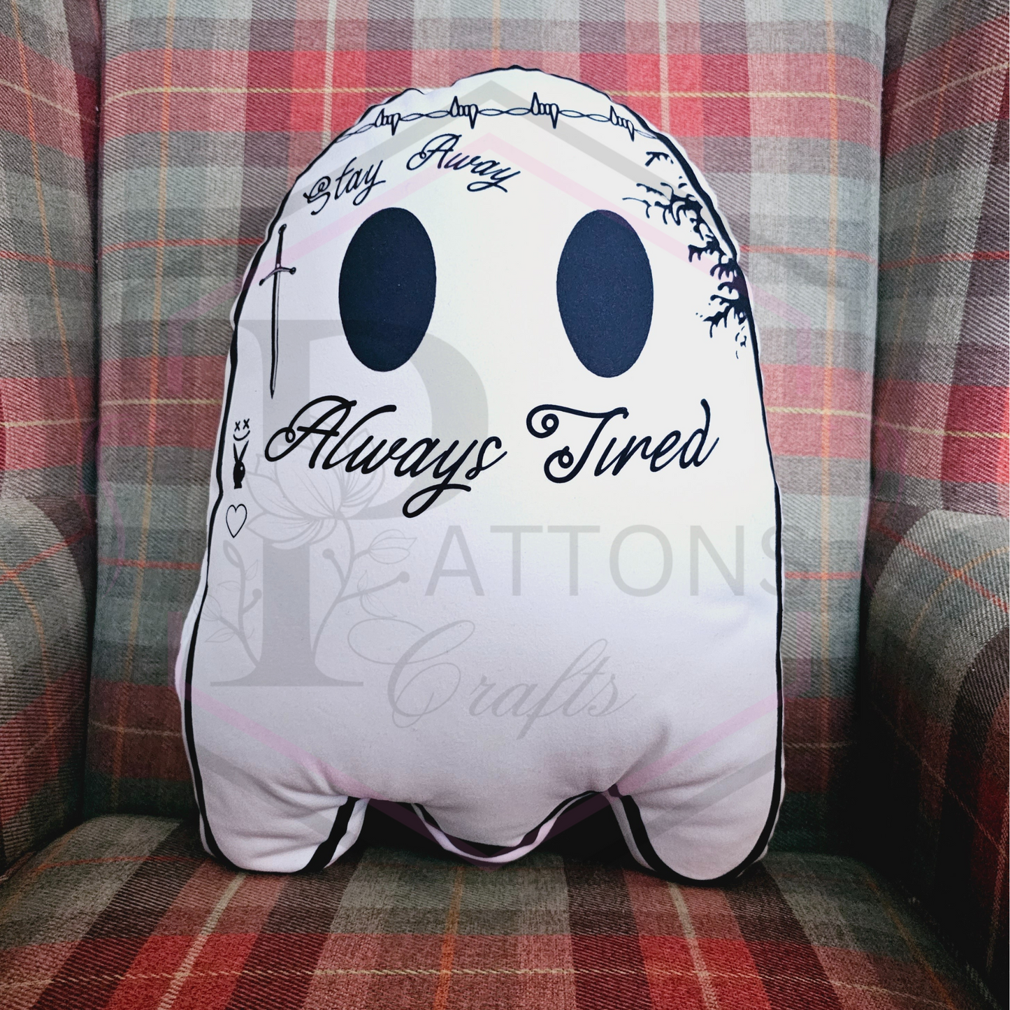 Cushion | The Tatted Ghostie | Statement cushion