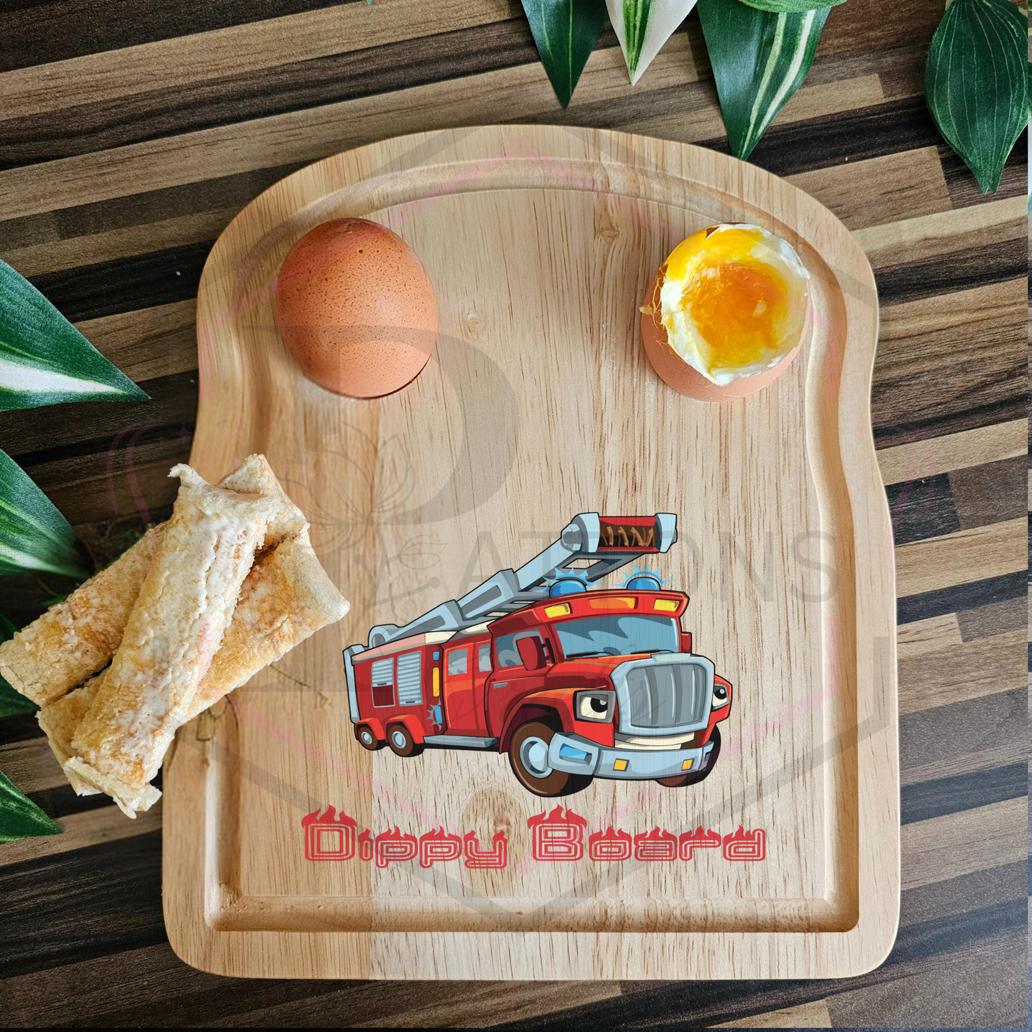 Egg & Toast Board | Fire engine | Dippy Board