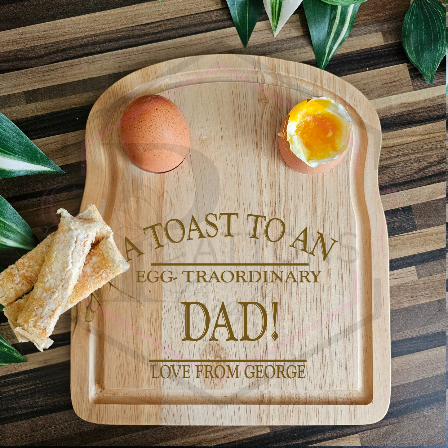 Egg & Toast Board | Personalised Egg-traordinary | Dippy Board