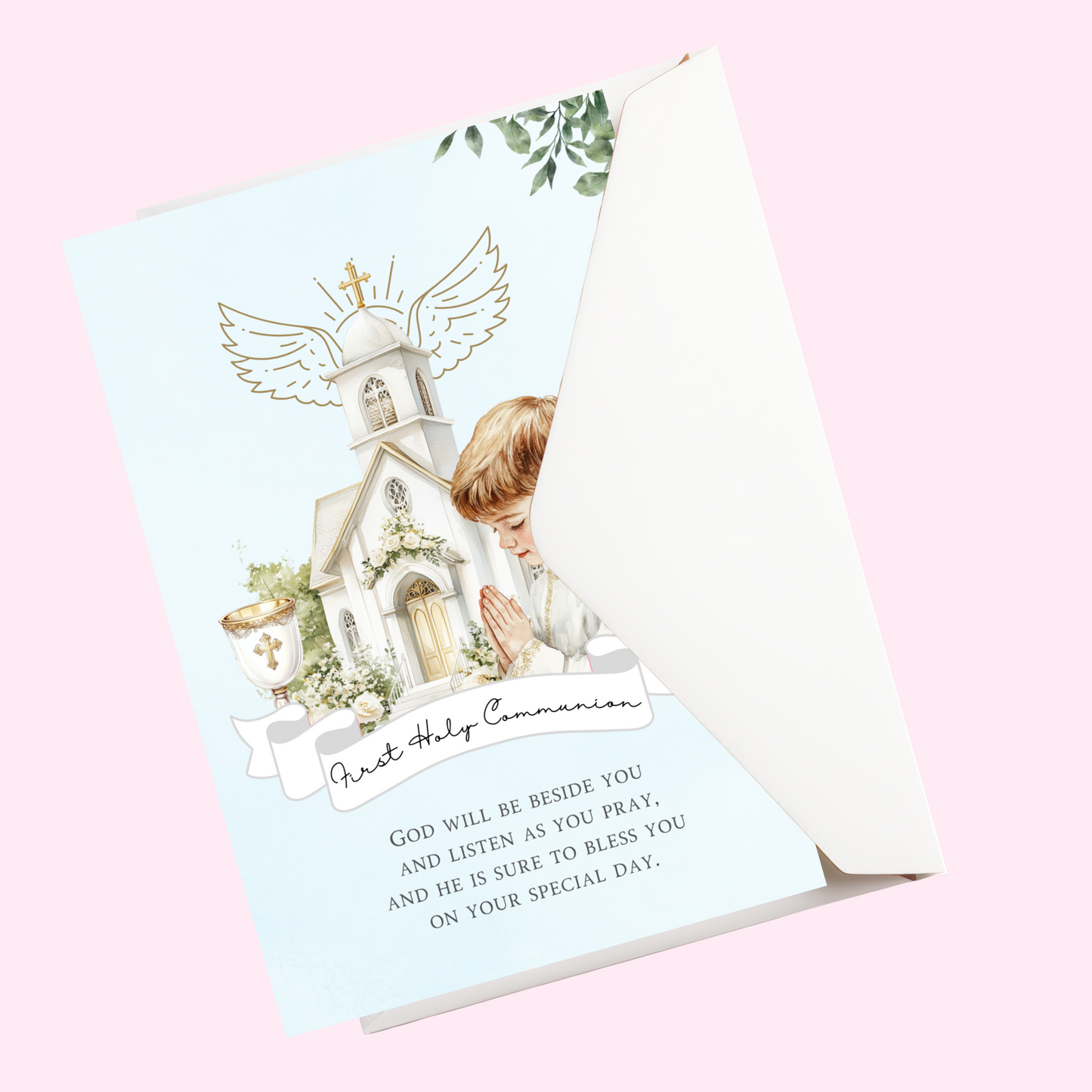 First Holy communion card | boys Communion card