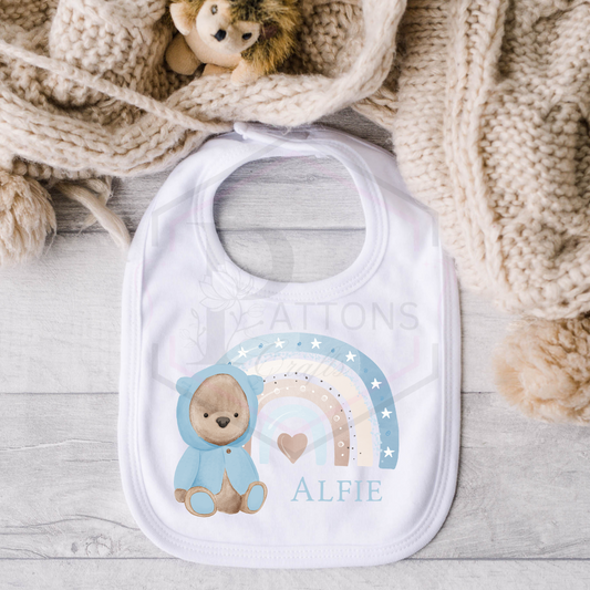 Personalised baby bib | Baby boy dribble catcher