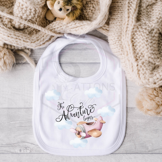 Baby bib | Adventure begins dribble catcher