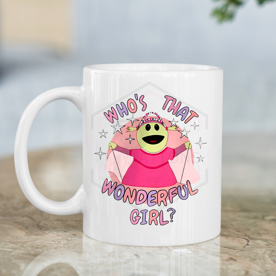 Who's the wonderful girl | 11oz mug | Could she be any cuter |