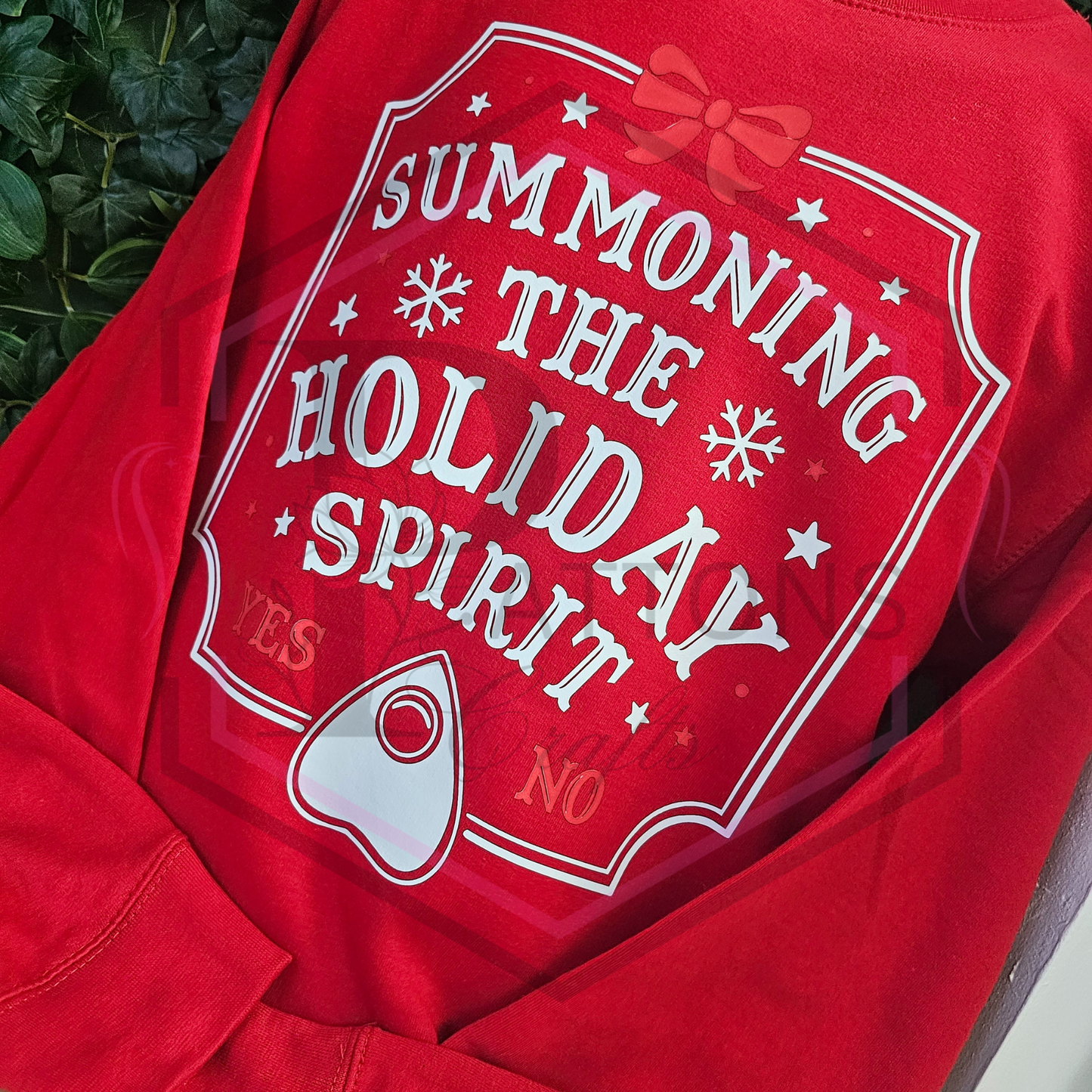 Red Sweatshirt | Summoning the holiday spirt | Christmas sweatshirt