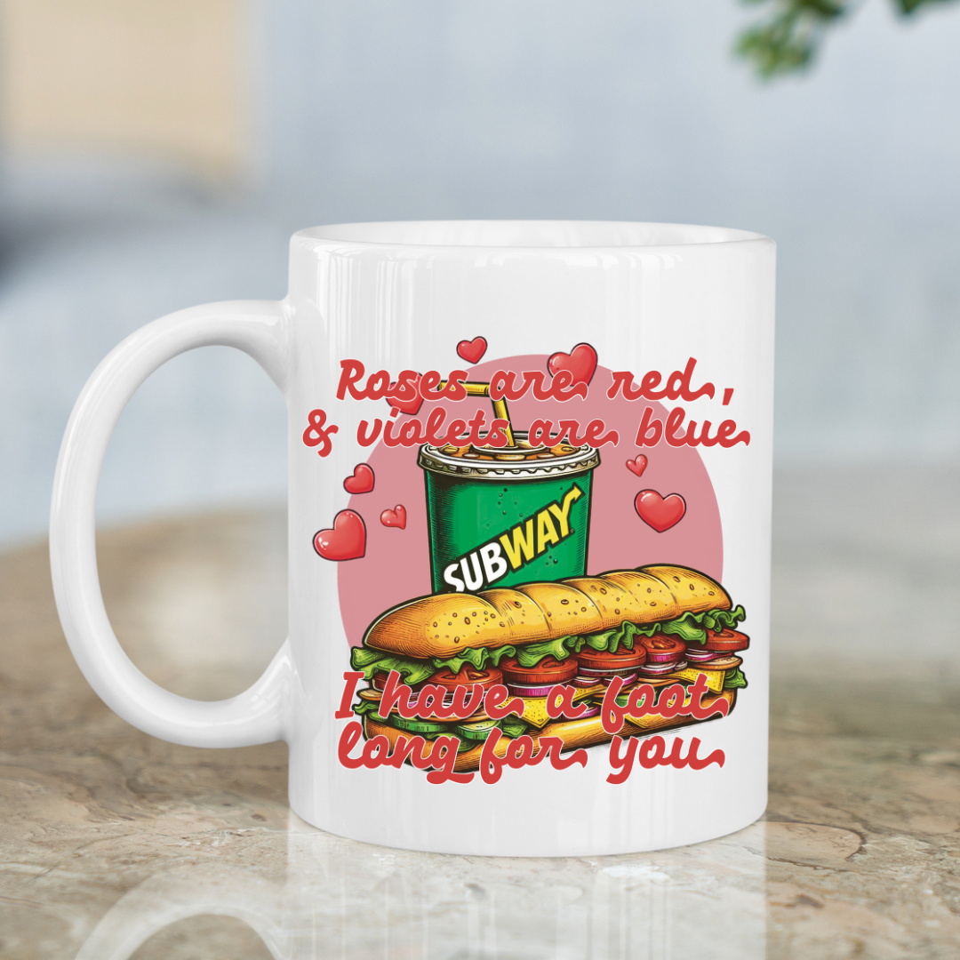 Valentines Day mug | Fast food puns | 11oz Mug | Multiple designs