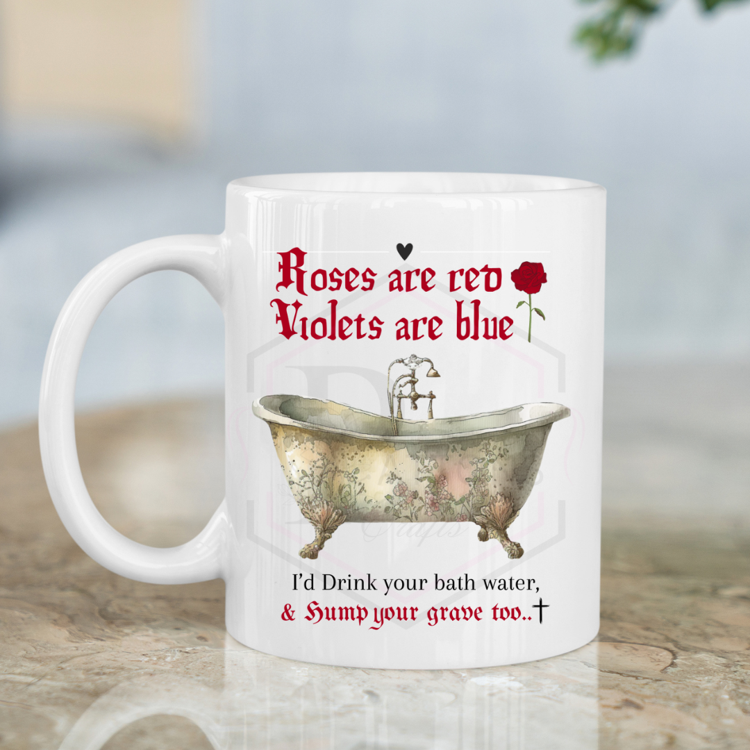 Roses are Red |Trending Bath Scene reference | 11oz mug