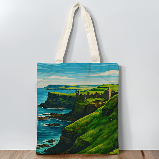 Northern Ireland Tote bag | Dunluce Castle