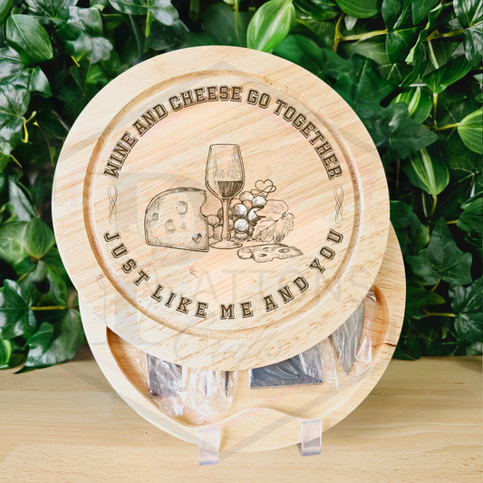 Cheeseboard | Wine and cheese | Swivel cheeseboard with Utensils