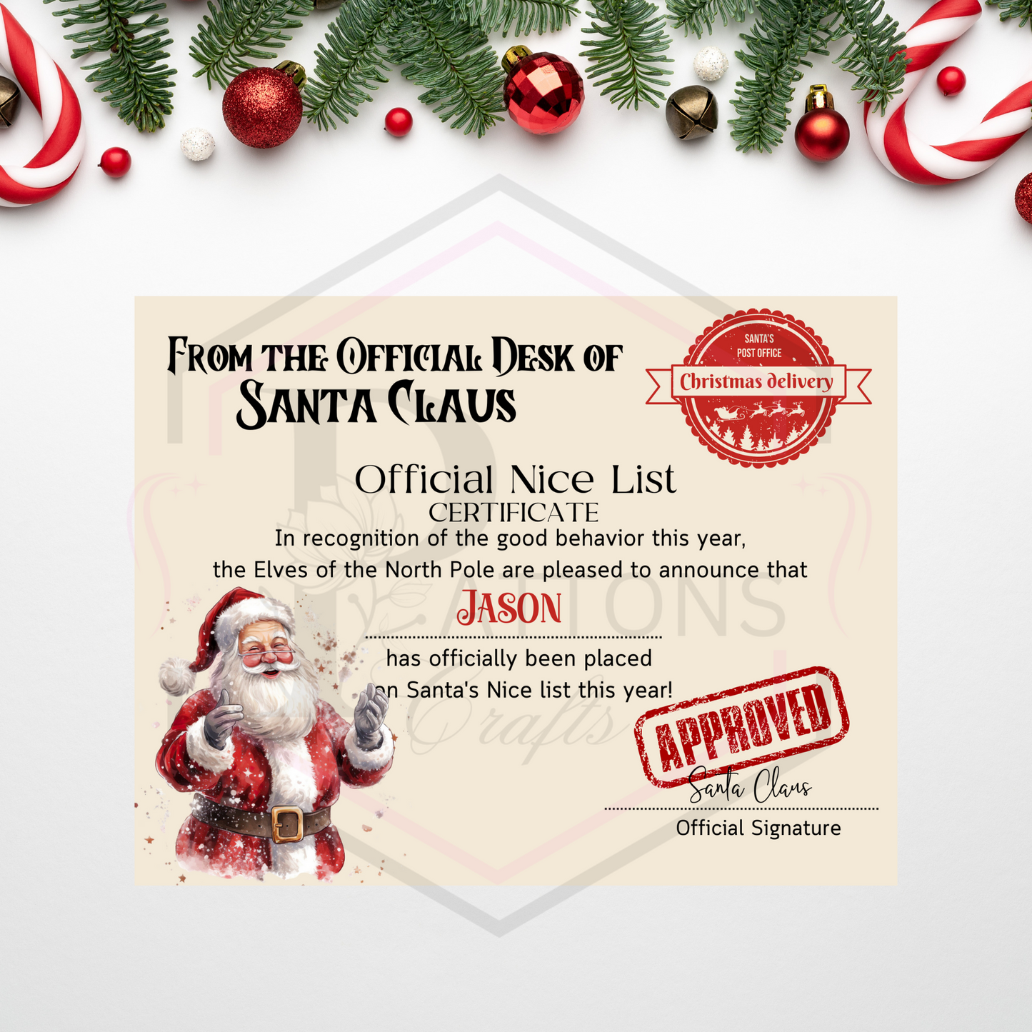 Santa's Post Box | Santa's Mail & Certificates | Christmas Prop