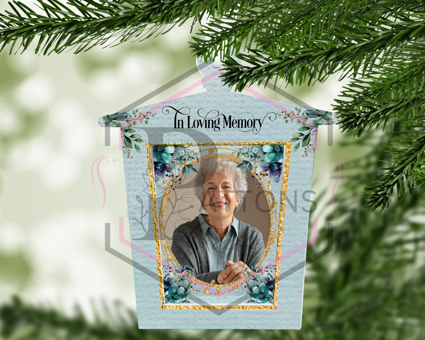 Personalised Photo Memorial Lantern | Tree Hanging decoration