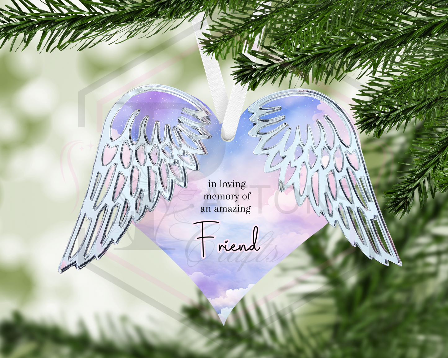 Angel Wings decoration | Memorial Decoration | Personalised