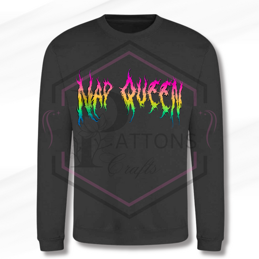 Sweatshirt | Nap Queen | Grey Sweatshirt