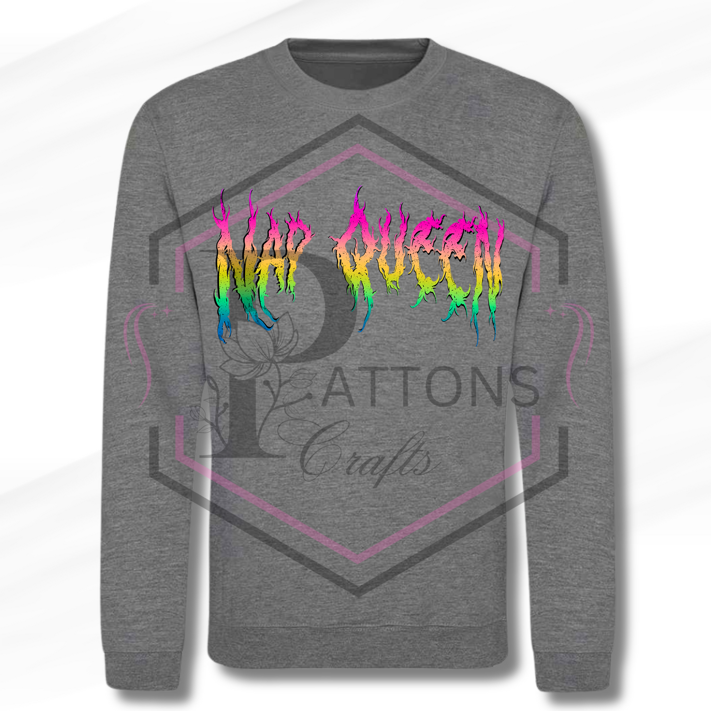 Sweatshirt | Nap Queen | Grey Sweatshirt