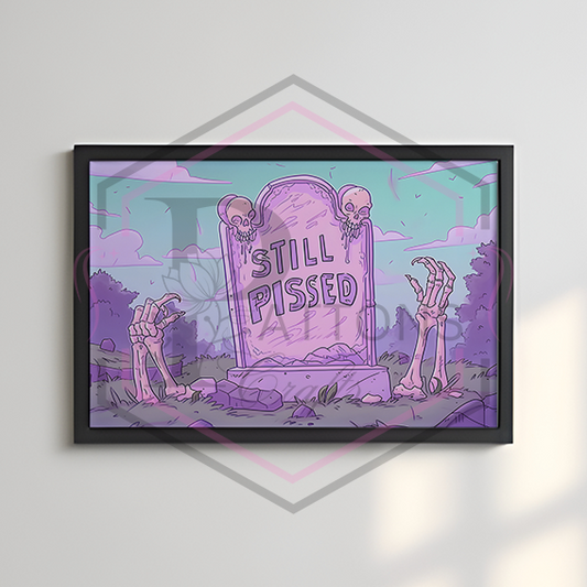 A4 Print | Still pissed | Landscape unframed print