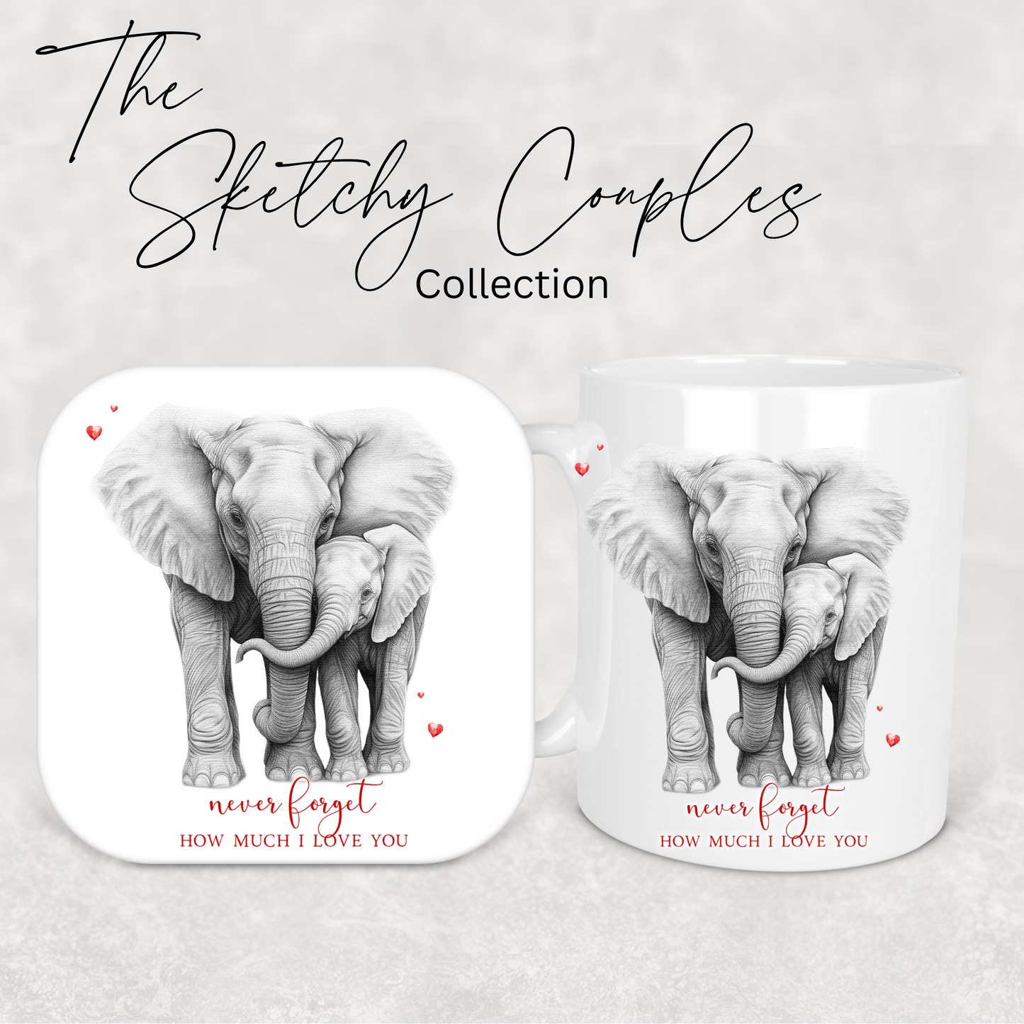 Sketchy couples collection | Elephant collection