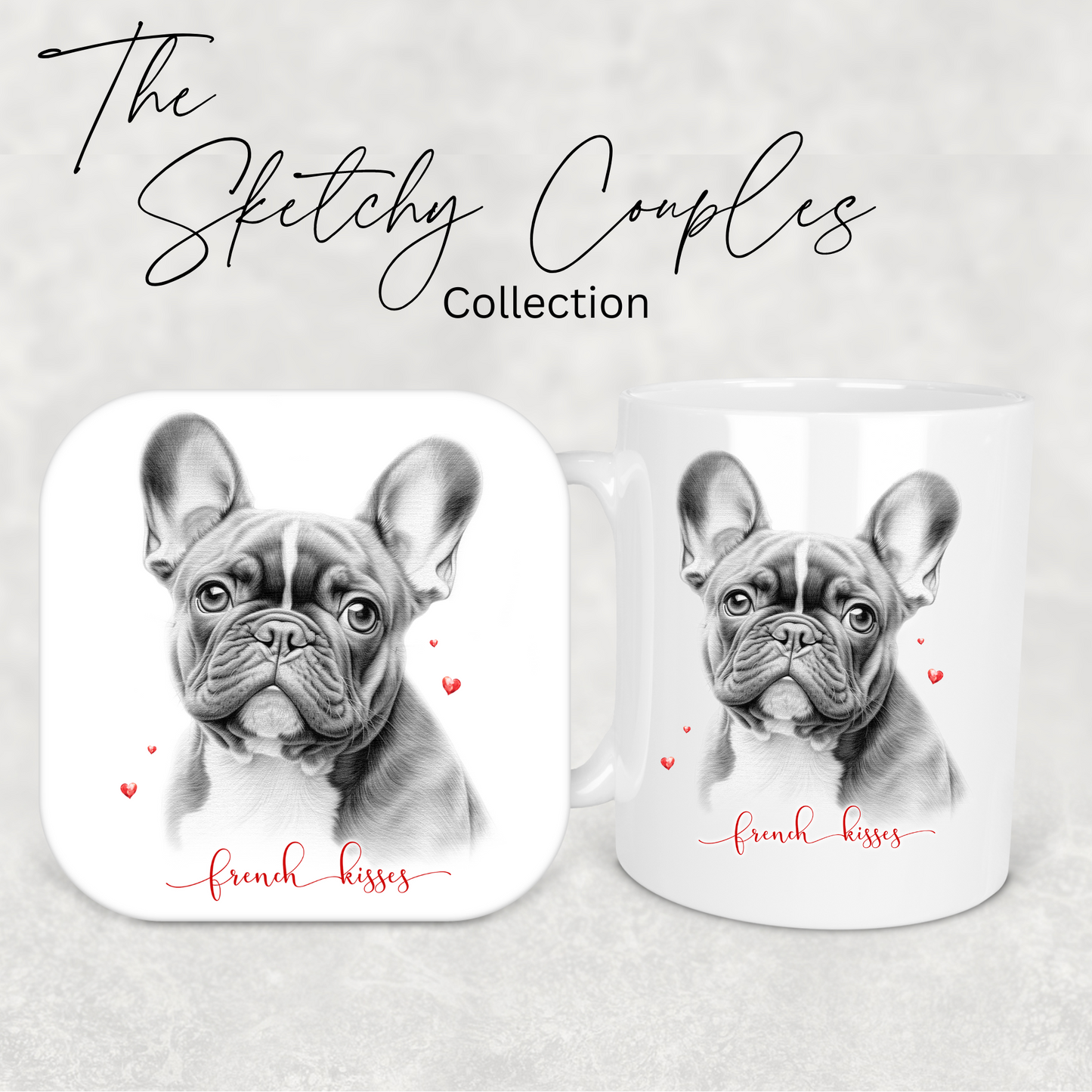 Sketchy couples collection | Frenchie collection