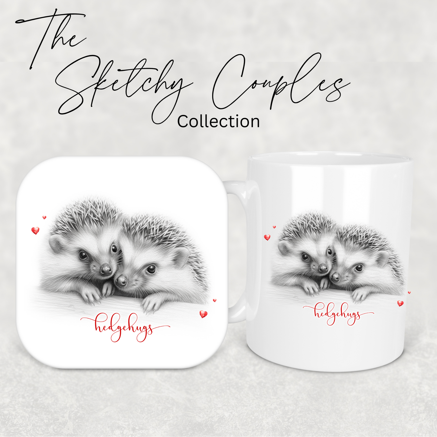 Sketchy couples collection | Hedgehog collection