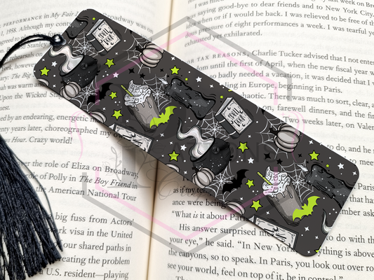 Bookmark | Witches and coffee | Metal Bookmark