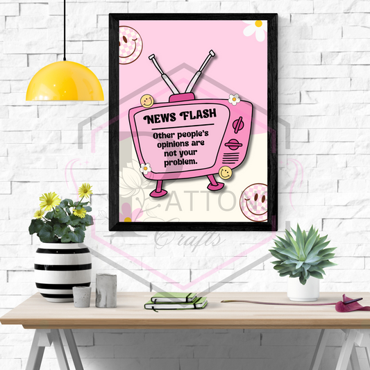 A4 Print | News Flash | Unframed print