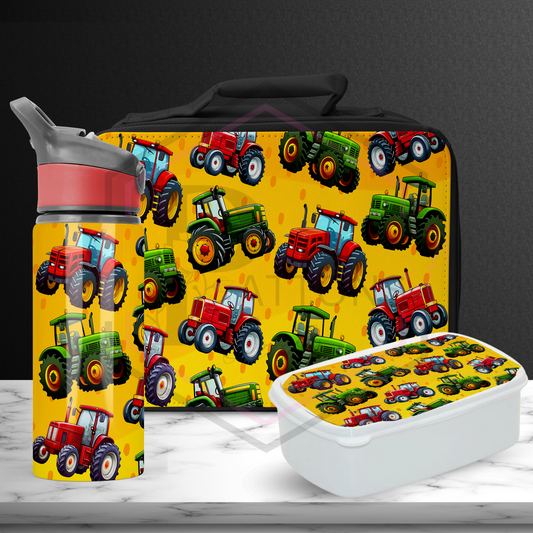 Lunch Box Set | Tractors | Lunch Bag