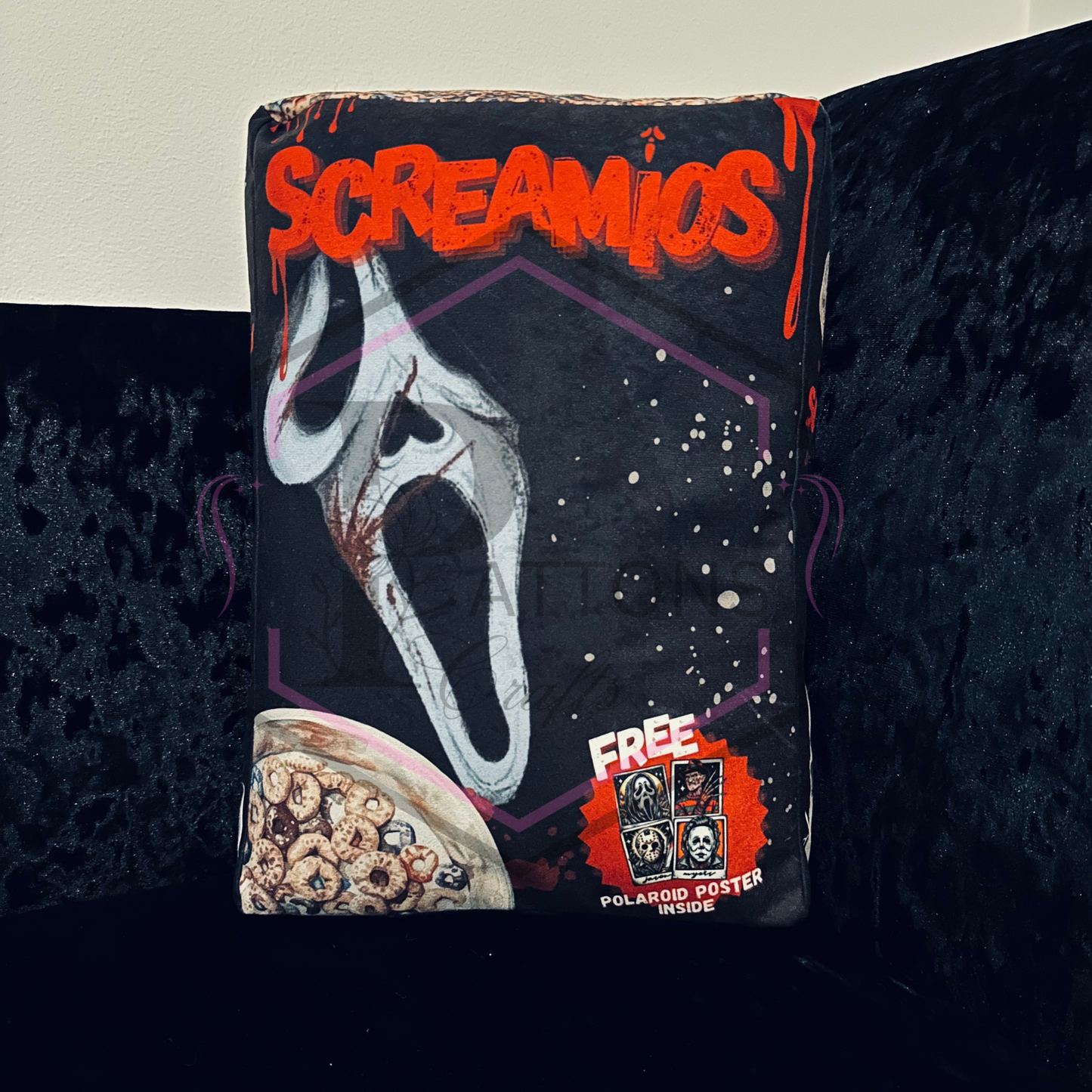 Cereal box Cushion | Screamio's | Cereal Killers