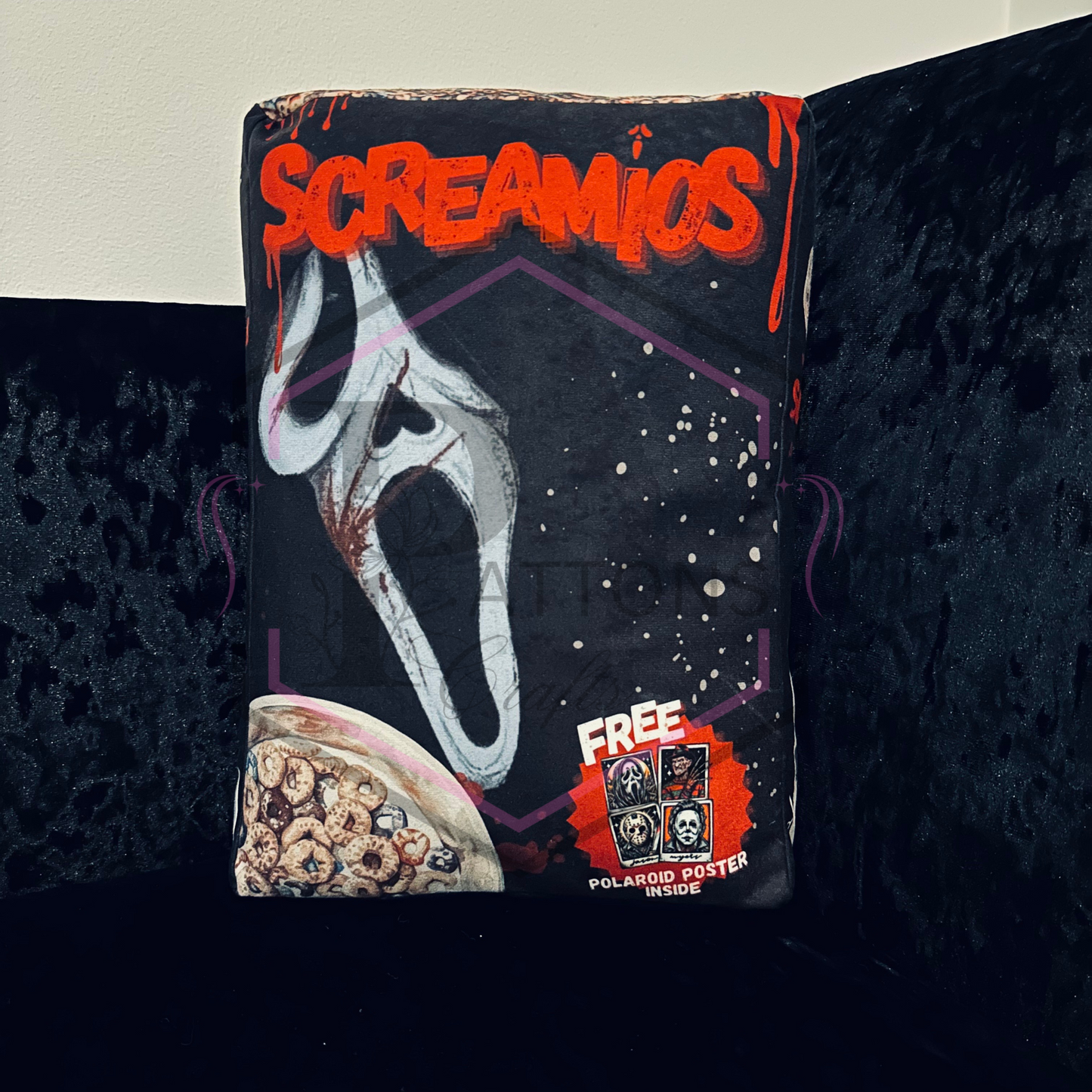 Cereal box Cushion | Screamio's | Cereal Killers