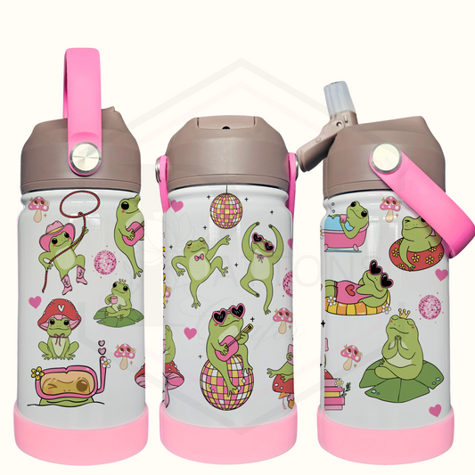 Kids thermal water bottle | Frogs