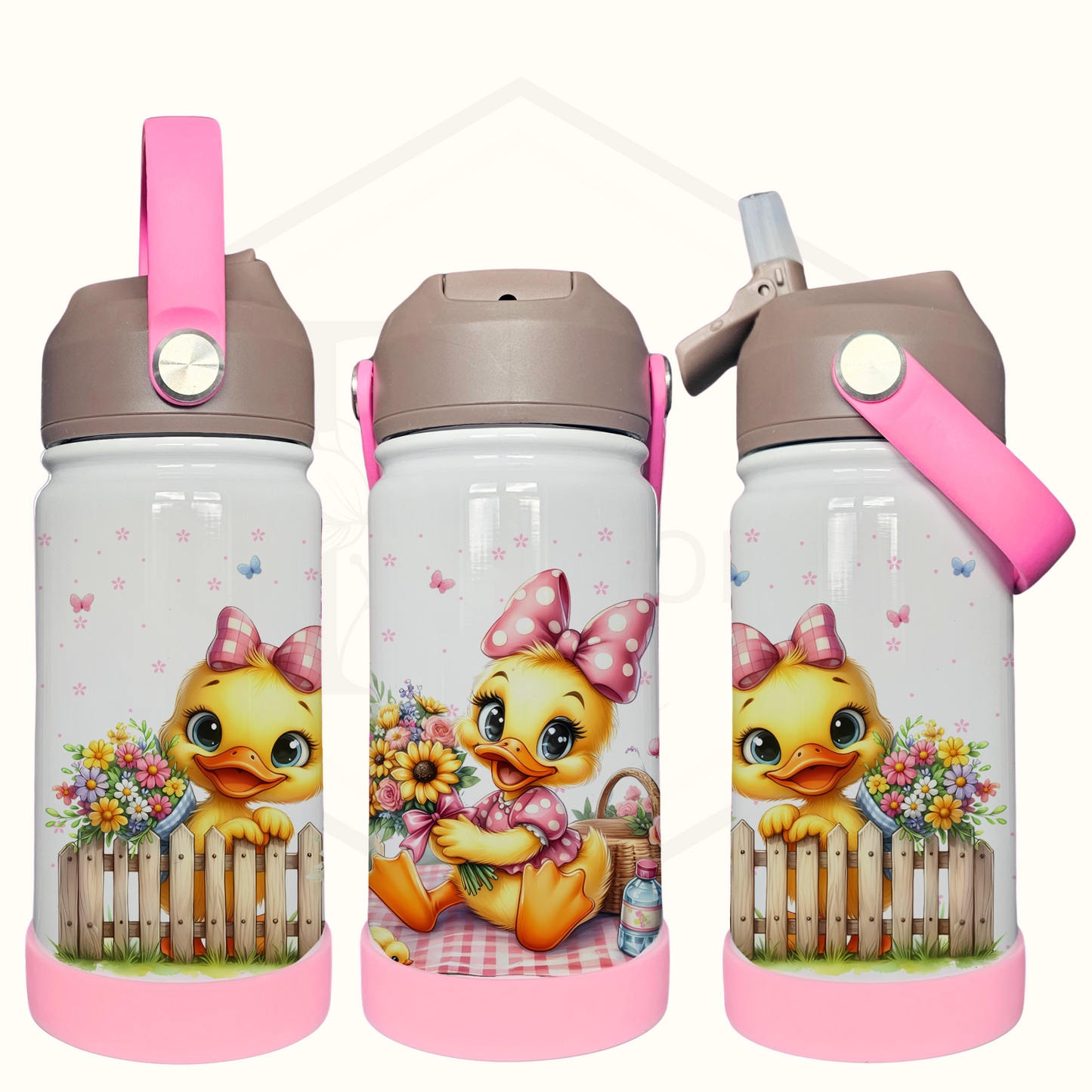Kids thermal water bottle | Cute Ducks