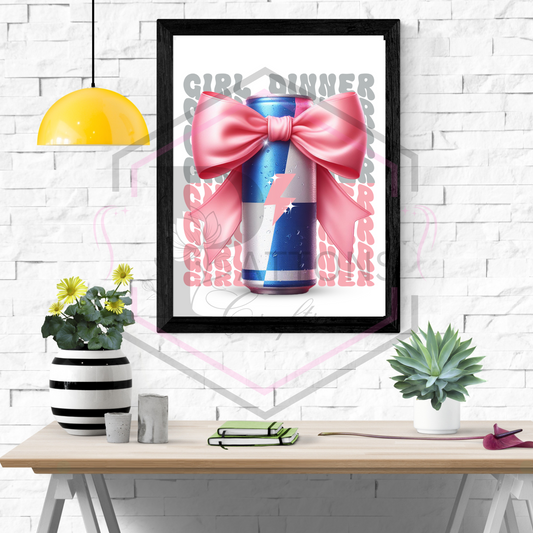 Girl dinner | A4 Print | Unframed Print