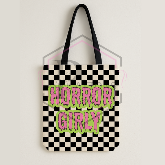 Checkerboard tote bag | Horror Girly