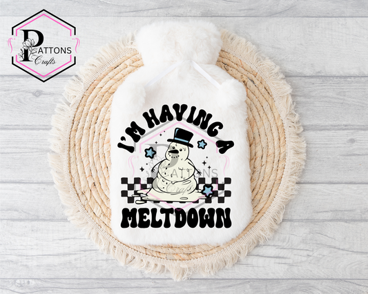 Hot water bottle | Melting snowman