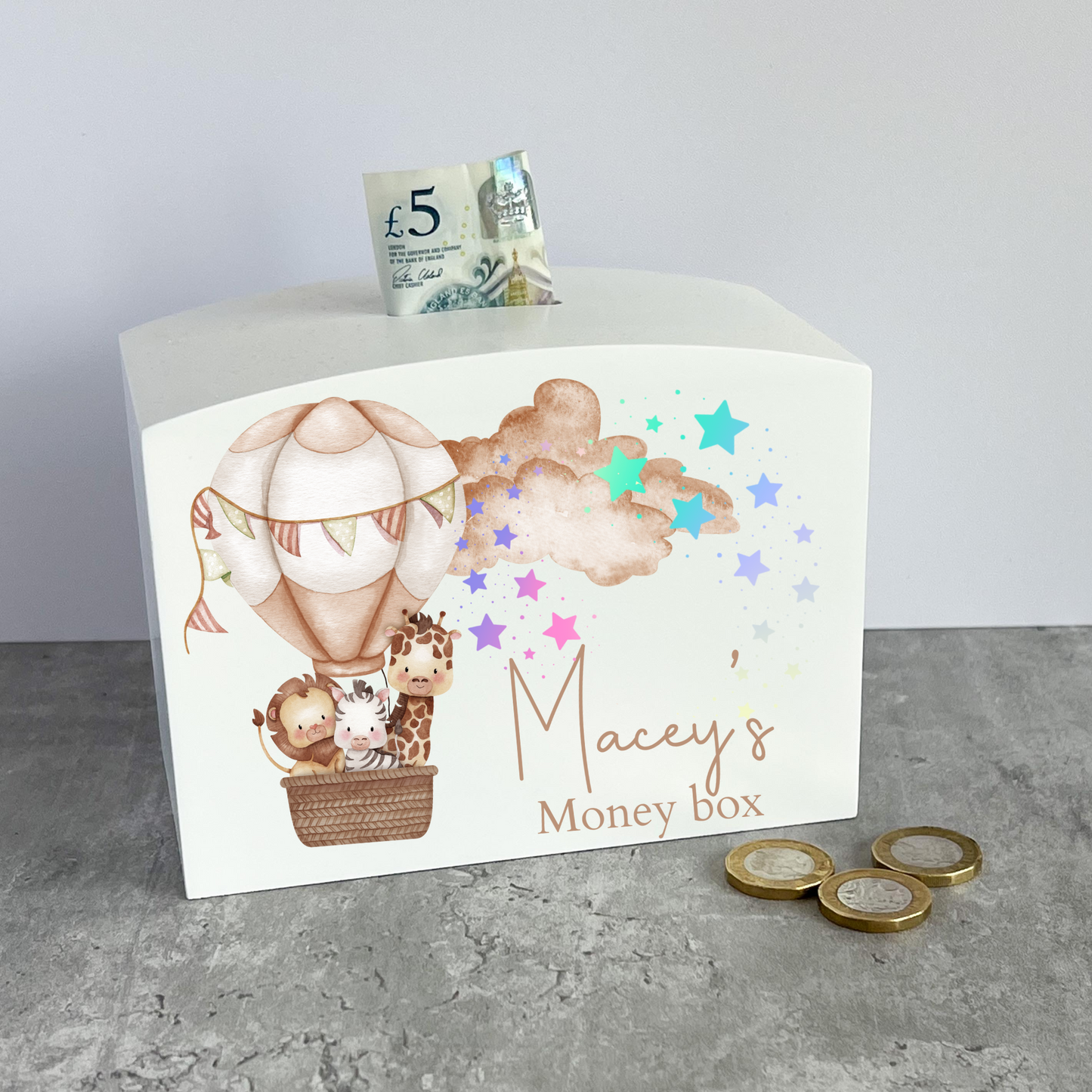 Wooden money box | Neutral money box