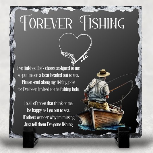 Memorial slate| Fisherman memorial | 20x20cm | 30x30cm