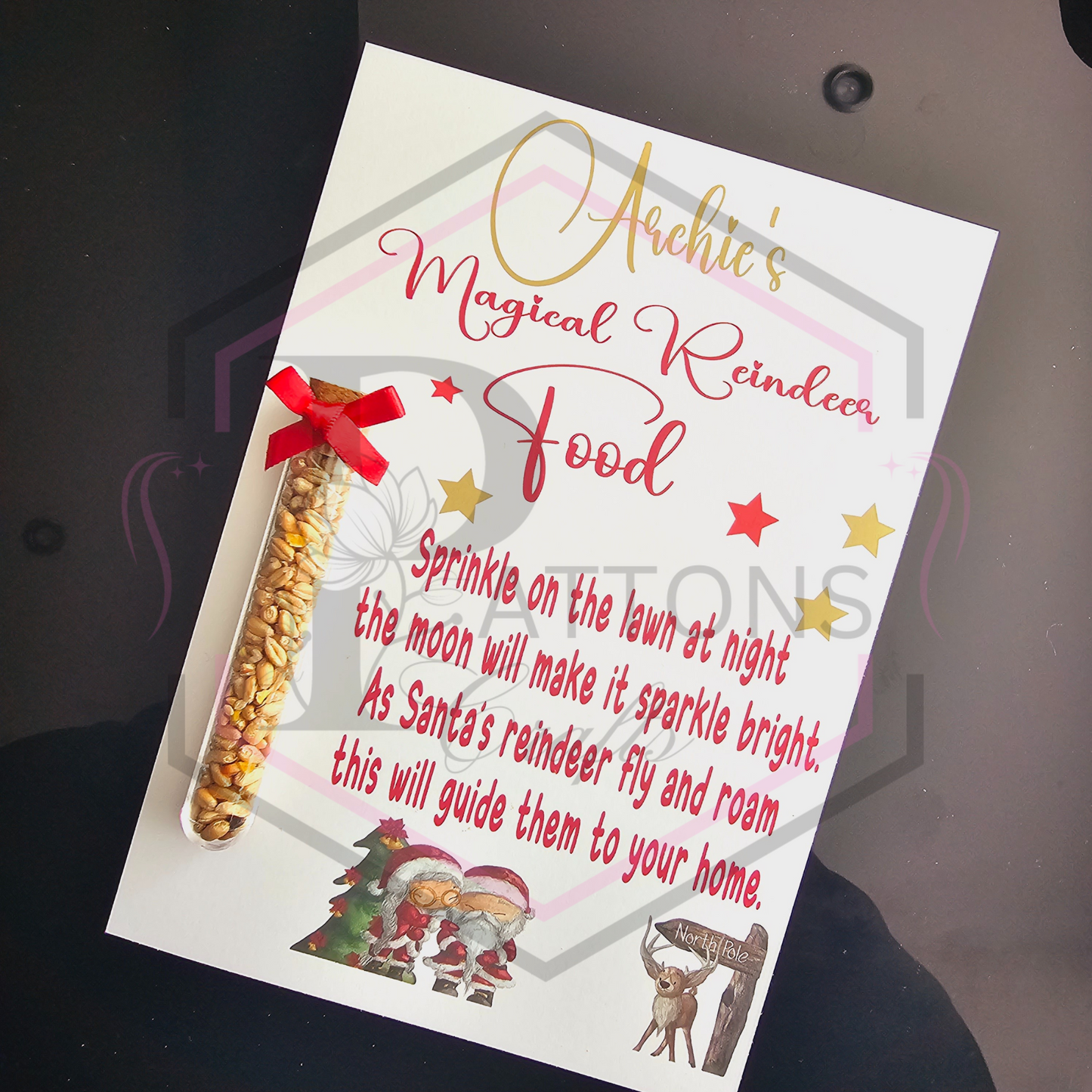 Personalised Christmas Eve Set | Santa Board bundle | Milk Bottle |