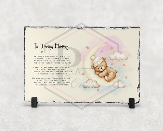 Memorial Slate | Child loss memorial | Neutral