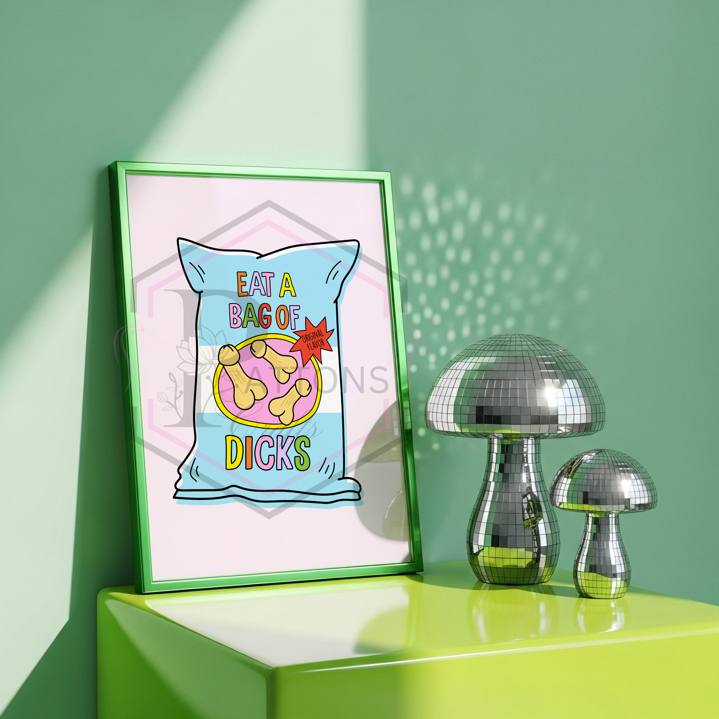 A4 Print | Bag of D*cks