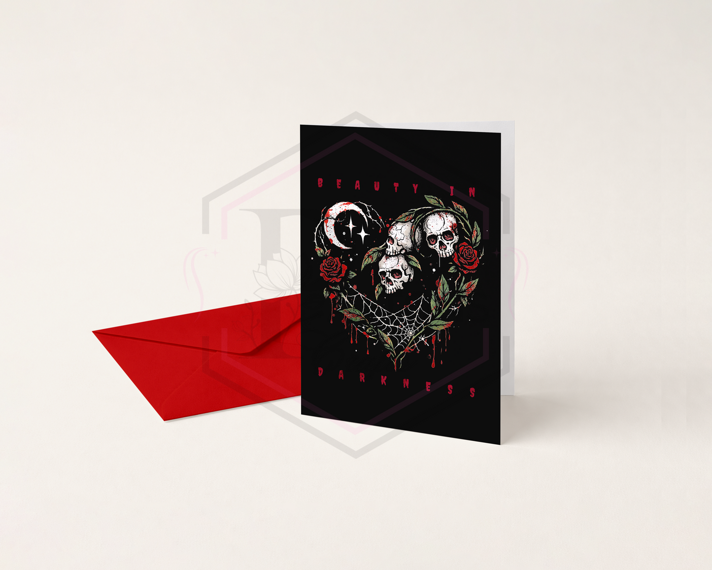 Beauty in Darkness Gothic Valentine’s Card