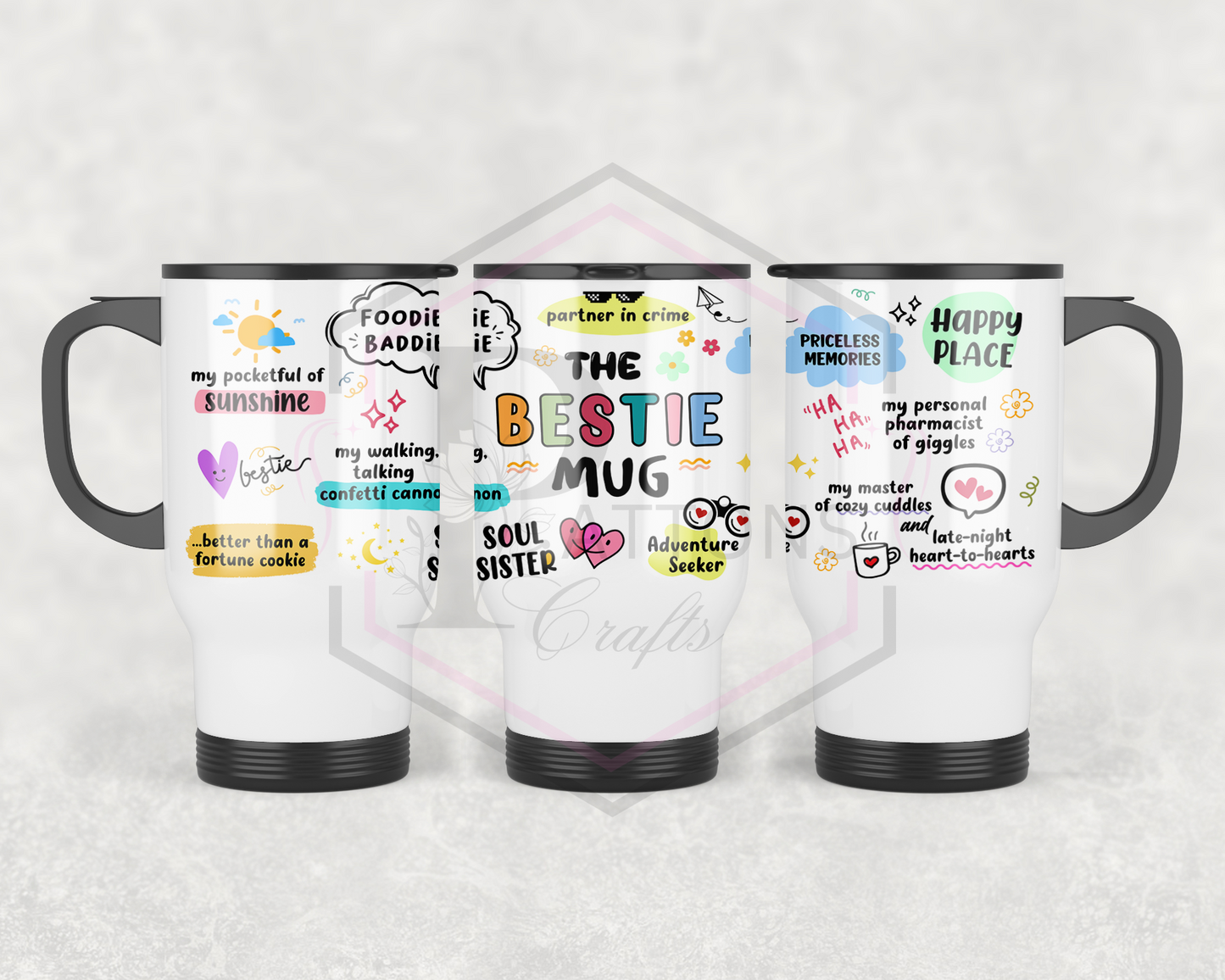 Travel mug | 500ml Travel mug | The Bestie Mug